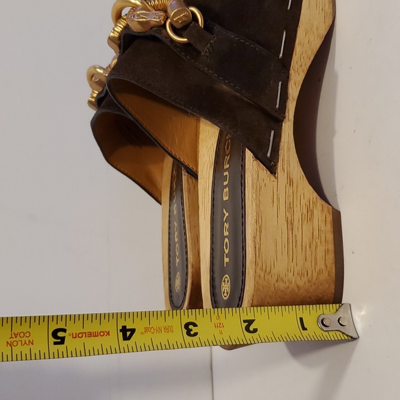 Tory Burch Women Jessa Platform Heel Horsebit Logo Clogs Size 5.5M NWOT'S - Picture 13 of 13